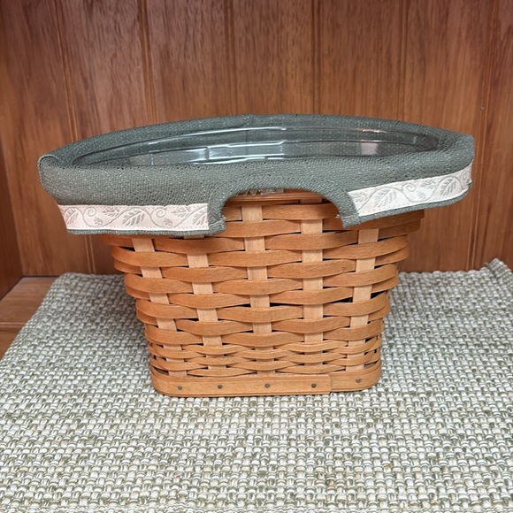 Longaberger 2005 Wrought Iron Hanger Wall Vase Basket w/Orotector & Liner - Picture 5 of 12